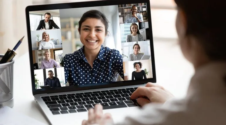 Blur or replace video conferencing background in real time