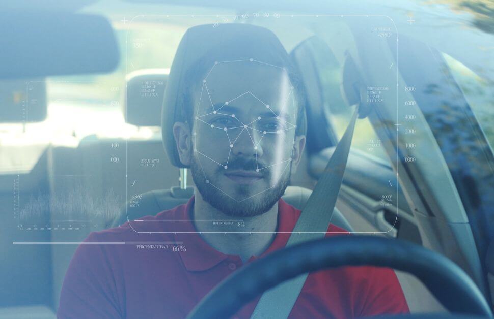 Face recognition in cars