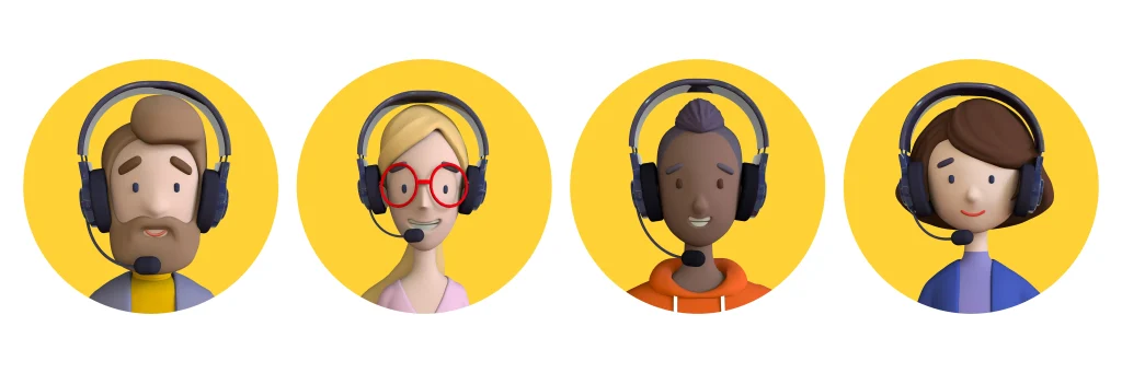 customer service avatars
