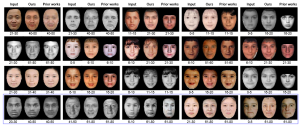 Comparison of face-aging methods